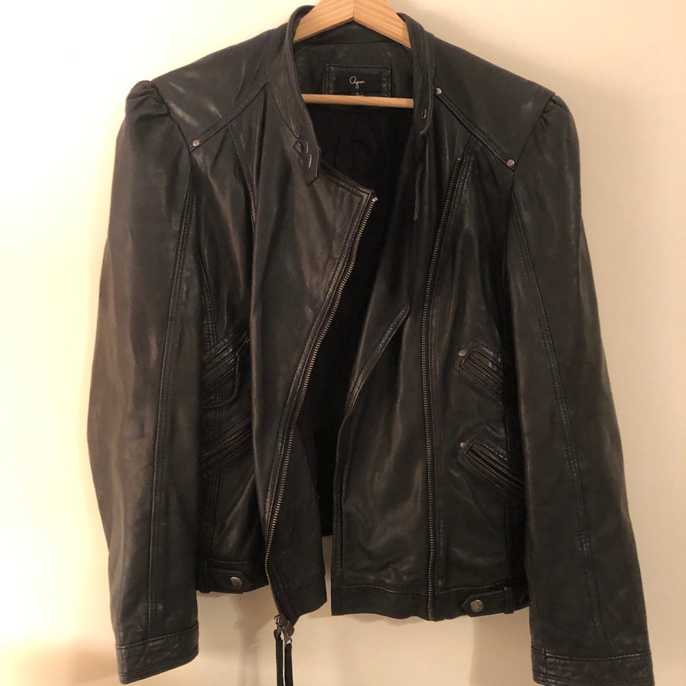 Aqua Leather Jacket